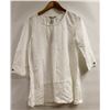 Image 1 : DKR LINEN AND VISCOSE 3/4 SLEEVE WHITE