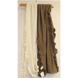 LOT OF 2 WOMENS INFINITY SCARVES