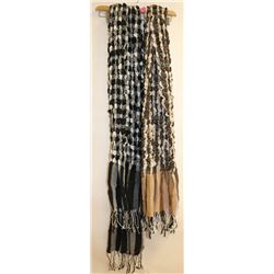 LOT OF 2 WOMENS SCARVES