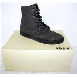 KR3W FRANKLIN GREY CANVAS MENS BOOT