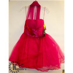 NARIANNA PINK CRINOLINE STYLE STRAPLESS SHORT