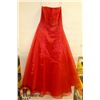 Image 1 : LORI ANN MONTREAL RED BEADED/SHEER STRAPLESS