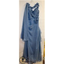2 BE KATHY IRELAND PERIWINKLE BEADED RUFFLED
