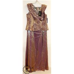 NARIANNA MATALLIC GOLD AND MAUVE 2 PC STYLE
