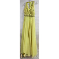 JORA COLLECTION YELLOW A-LINE CHIFFON SKIRT WITH