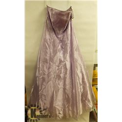 FIESTA PASTEL PURPLE SHEER CORSET BACK STRAPLESS