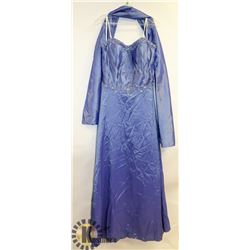 JORA COLLECTION METALLIC PERIWINKLE BEADED AND