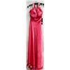 Image 1 : JORA COLLECTION FUSHIA SATIN STYLE HALTER BEADED