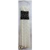 Image 1 : FIESTA IVORY AND BLACK LACE OF SATIN STYLE LONG