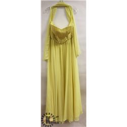 ASPEED YELLOW CHIFFON AND PLEATED TOP