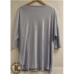 DKR STRAIGHT NECK LIGHT BLUE 3/4 SLEEVE WOMENS