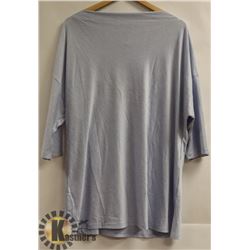 DKR STRAIGHT NECK LIGHT BLUE 3/4 SLEEVE WOMENS