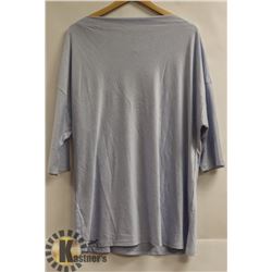 DKR STRAIGHT NECK LIGHT BLUE 3/4 SLEEVE WOMENS