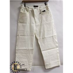 MODEL FRANCE OFF WHITE WOMENS CAPRI PANT WITH