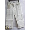 Image 1 : MODEL FRANCE OFF WHITE WOMENS CAPRI PANT WITH