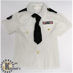 WOMENS ARMY BLOUSE, TIE AND HAT NO SIZE