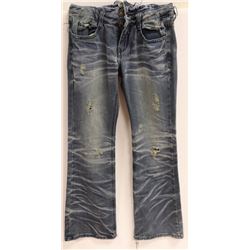 WOMENS DISTRESSED TRIPLE BUTTOM DENIM JEAN SIZE 26