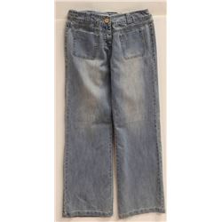 TU LIGHT DENIM WIDE LEG WOMENS JEANS SIZE 10