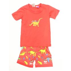 BABY HAS RED DINOSAUR PJ SET   95CM APPROX SIZE 3