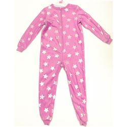 SIZE 4 ONE PC FOOTLESS SLEEPER PURPLE WITH STARS
