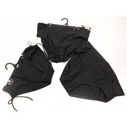 LOT OF 3 BATHING SUIT BOTTOMS BLACK SIZE 16