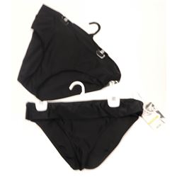 LOT OF 2 BATHING SUIT BOTTOMS BLACK SIZE 14