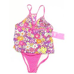 SPEEDO JR GIRLS FLORAL AND POLKA DOT 2 PC