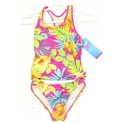SPEEDO JR GIRLS 2 PC TROPICAL BATHING SUIT
