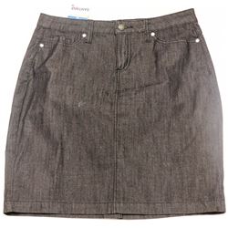 SANTANA JEANS WOMENS BLACK DENIM SKIRT SIZE 10