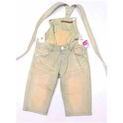 MOJI JEANS WHITEWASHED OVERALLS SIZE S