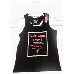 CHILDRENS PLACE GIRLS YOUTH BLACK "BEACH-SQUAD"