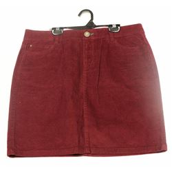 TOMMY HILFIGER BURGANDY CORDUROY WOMENS