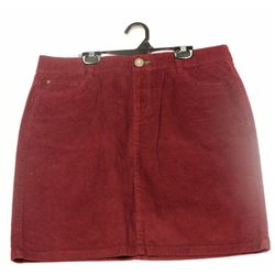 TOMMY HILFIGER BURGANDY CORDUROY WOMENS