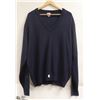 Image 1 : TODD NAVY BLUE V NECK KNIT MENS SWEATER SIZE 3XL