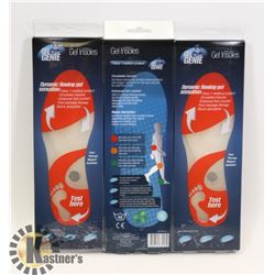3 PAIRS OF NEW GEL GENIE SIZE MEDIUM