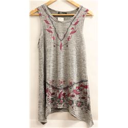 BESCA  WOMENS SLEEVELESS FLARE BOTTOM SHIRT