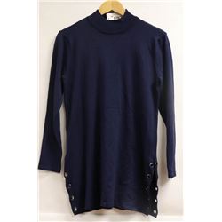LIKY WOMENS NAVY BLUE LONG SLEEVE WITH SIDE