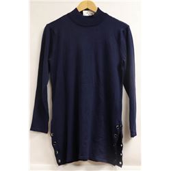LIKY WOMENS NAVY BLUE LONG SLEEVE WITH SIDE
