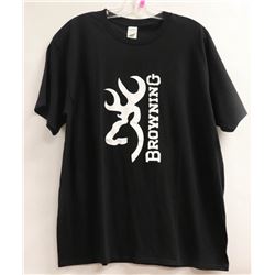 GILDAN MENS BLACK BROWNING TSHIRT SIZE 2XL