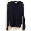 Image 1 : NIAGRA KNIT MENS NAVY BLUE V-NECK LONG SLEEVE