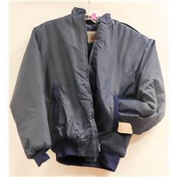 TODD MENS NAVY BLUE ZIP UP BOMBER JACKET SIZE XS