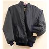 Image 1 : TODD MENS NAVY BLUE ZIP UP BOMBER JACKET SIZE XS