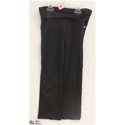 ATHLETIC WORKS JR GIRLS BLACK YOGA PANTS SIZE S