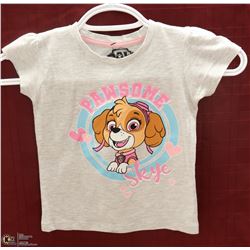 PAW PATROL JR GIRLS GREY TSHIRT SIZE 2