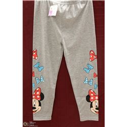 JR GIRLS GREY MINNIE MOUSE LEGGINGS SIZE 140CMS