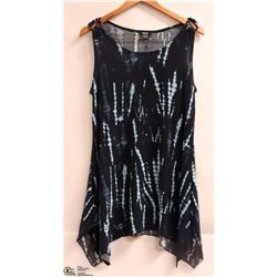 DKR WOMENS SLEEVELESS FLARE BOTTOM TANK TOP