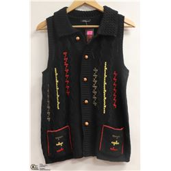 BESCA WOMENS KNITTED BUTTON UP VEST