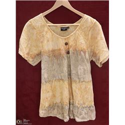 SHIVA FASHIONS WOMENS BUTTON NECK TSHIRT