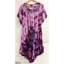 SHIVA FASHIONS SHORT SLEEVED SUNDRESS PURPLE