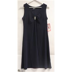 GITANE WOMENS SLEEVELESS NAVY BLUE EVENING DRESS